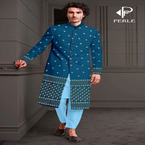 Embroidered Sherwani Fabric